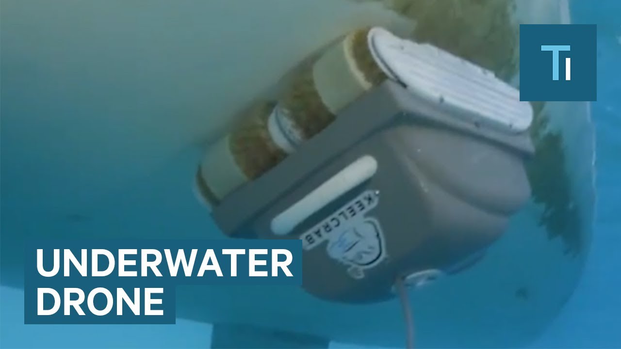 Underwater Drone Cleans Your Boat