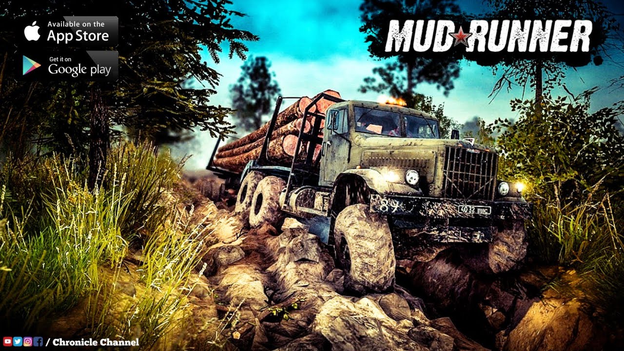 Mudrunner, Crossing River With C-255 Vehicle & Reaching Destination @ChronicleChannel
