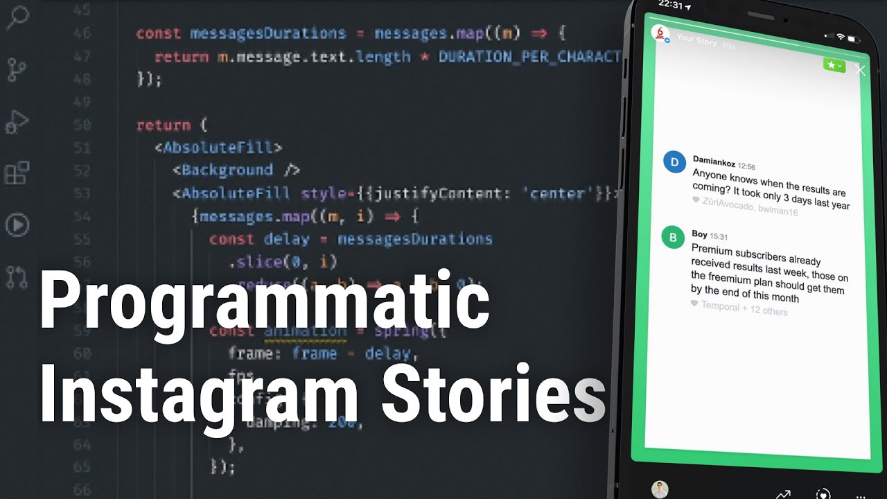 Programmatic Instagram Stories using Remotion