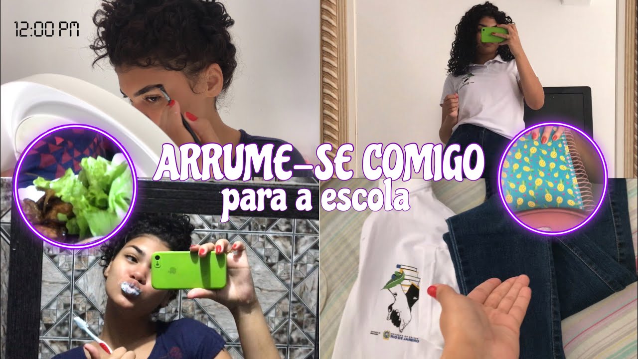 Arrume-se comigo para a escola - 2022 | Amanda oliveira