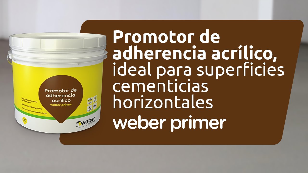 Promotor de adherencia acrílico para superficies cementicias | weber primer