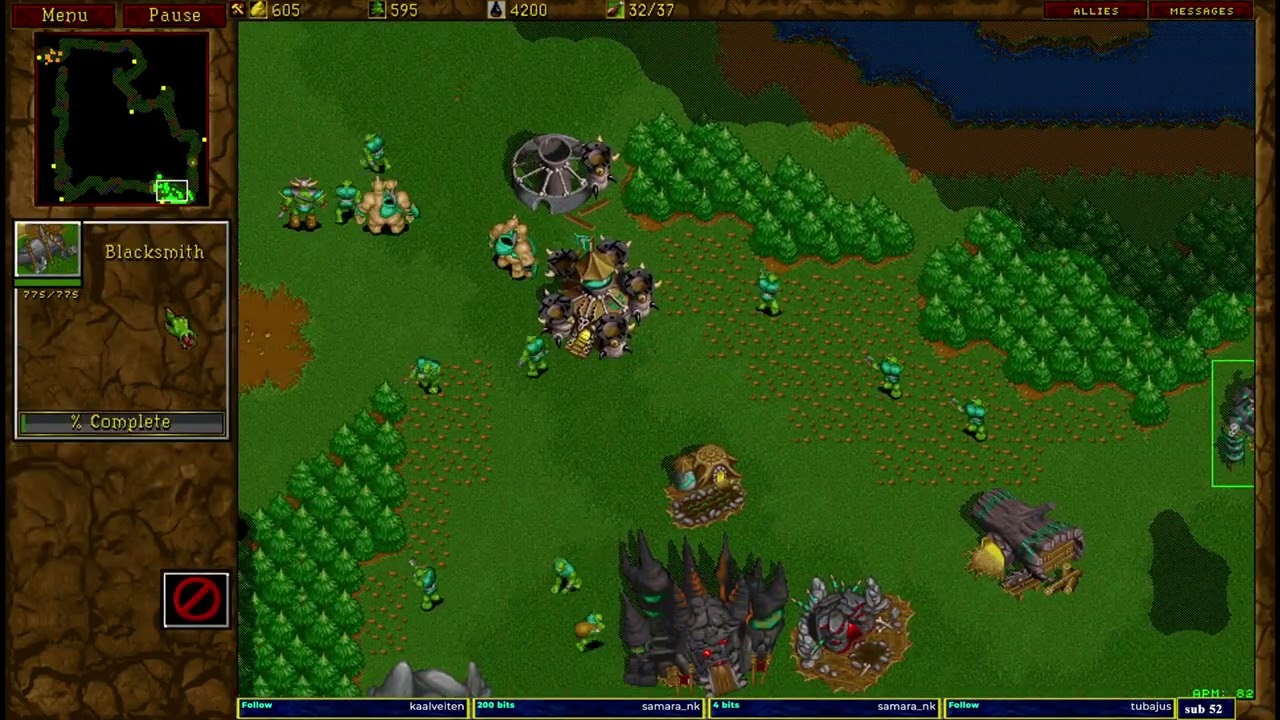 Warcraft 2 classic 1v1 u8t3io3p vs dj_boss