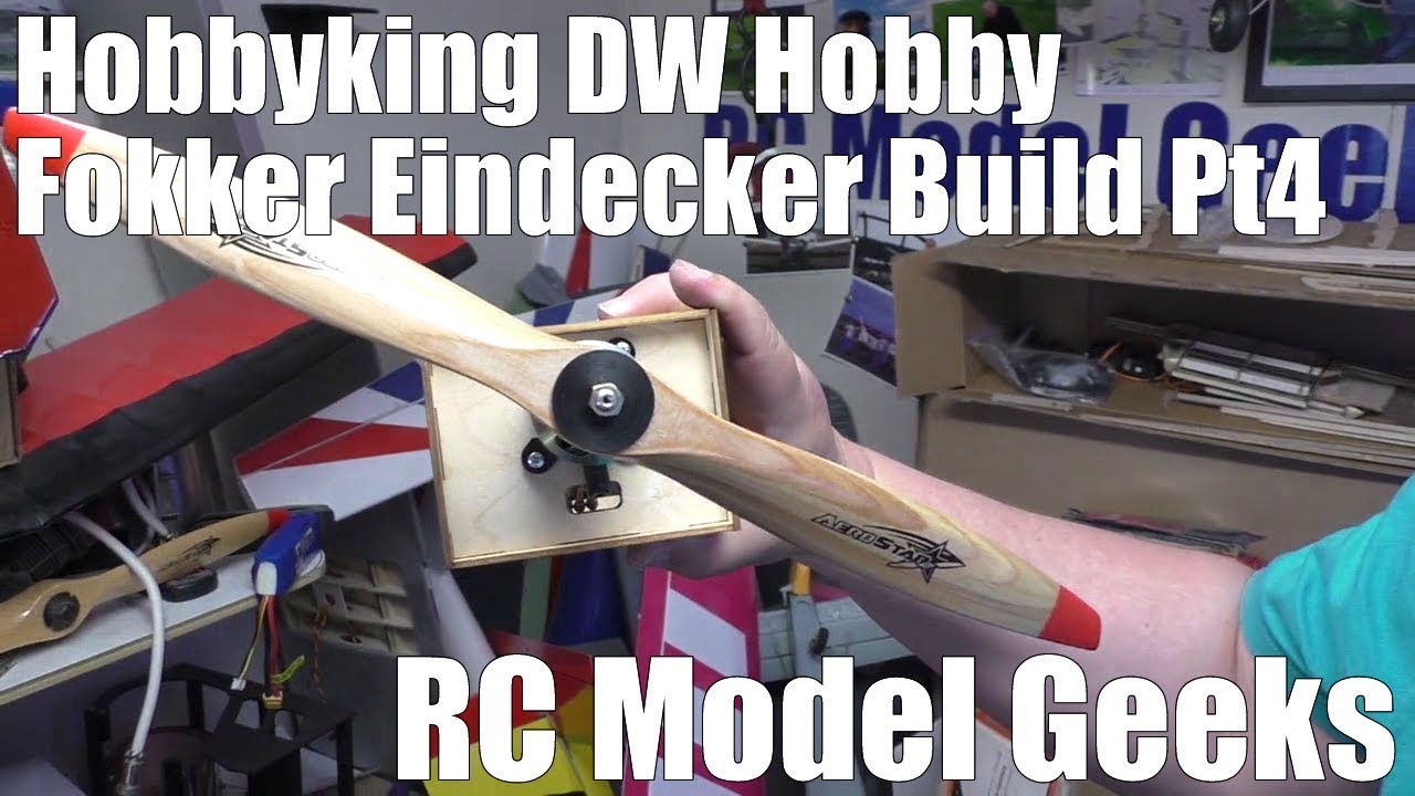 Hobbyking DW Hobby Fokker Eindecker Build Pt4 RC Model Geeks