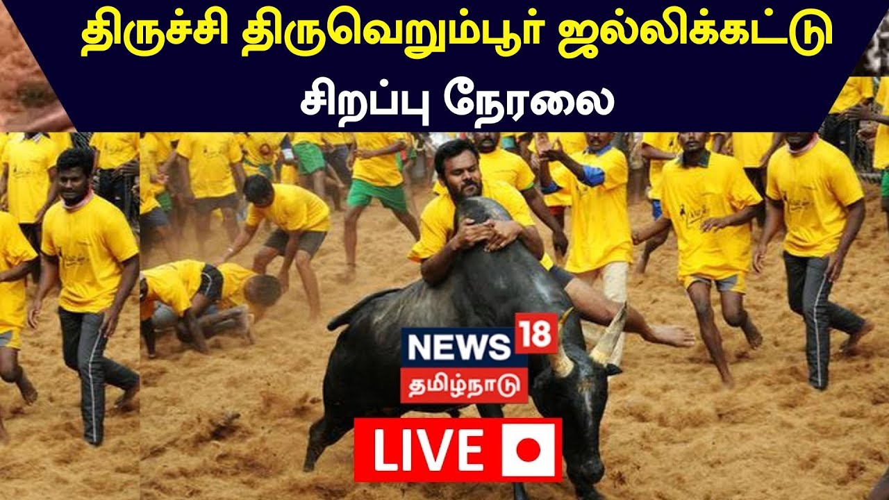 🔴LIVE : Thiruverumbur Jallikattu | திருச்சி திருவெறும்பூர் ஜல்லிக்கட்டு - சிறப்பு நேரலை | Trichy