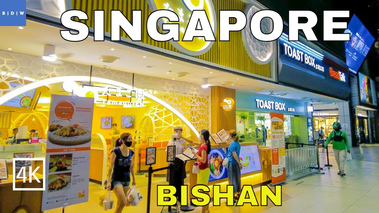 4K Singapore Walking Tour to Bishan Junction 8 Shopping Mall I MRT | Bus Interchange =