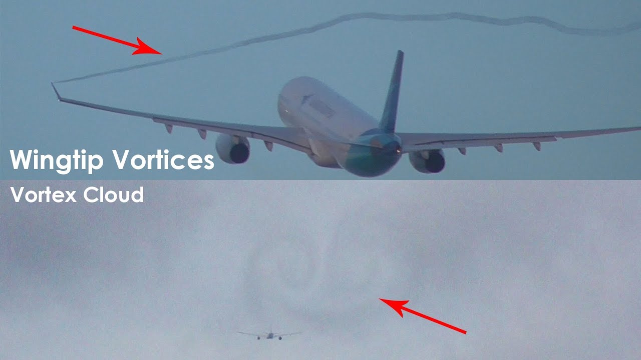 WINGTIP VORTICES Moment Airbus A330 Eva Air & Garuda Indonesia at Bali (DPS/WADD)