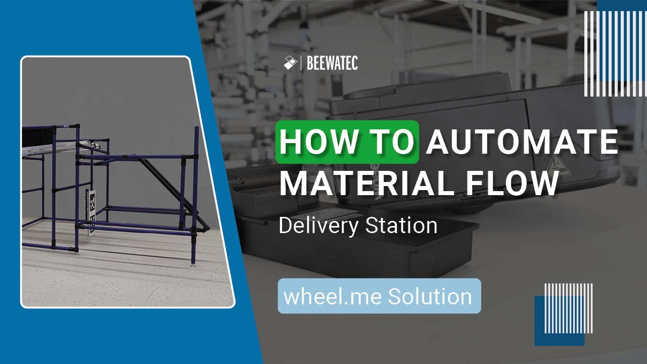 Automated material flow: Delivery station