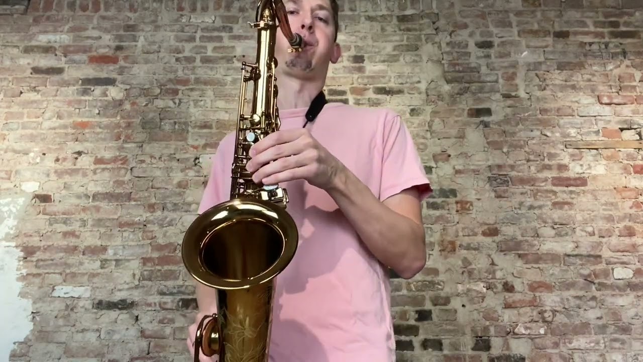 Play Testing an Ishimori Vintage Lacquered Tenor No High F# Key! www.newyorksax.com