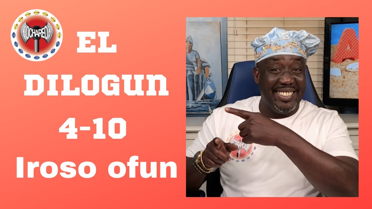 EL DILOGUN 4 10 IROSO OFUN MAFEREFUN ELEGUA, OBATALA,CHANGO, ORULA, AGAYU AND BABALU AYE.