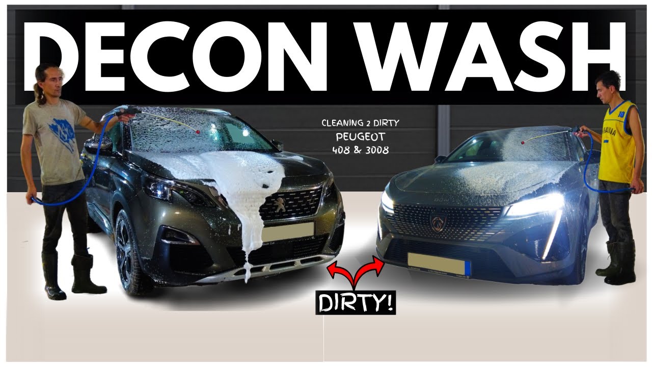 Cleaning 2 Dirty PEUGEOT-Decon Wash 408-3008#car#carcleaners#automobile #carwash #cardetailing #asmr