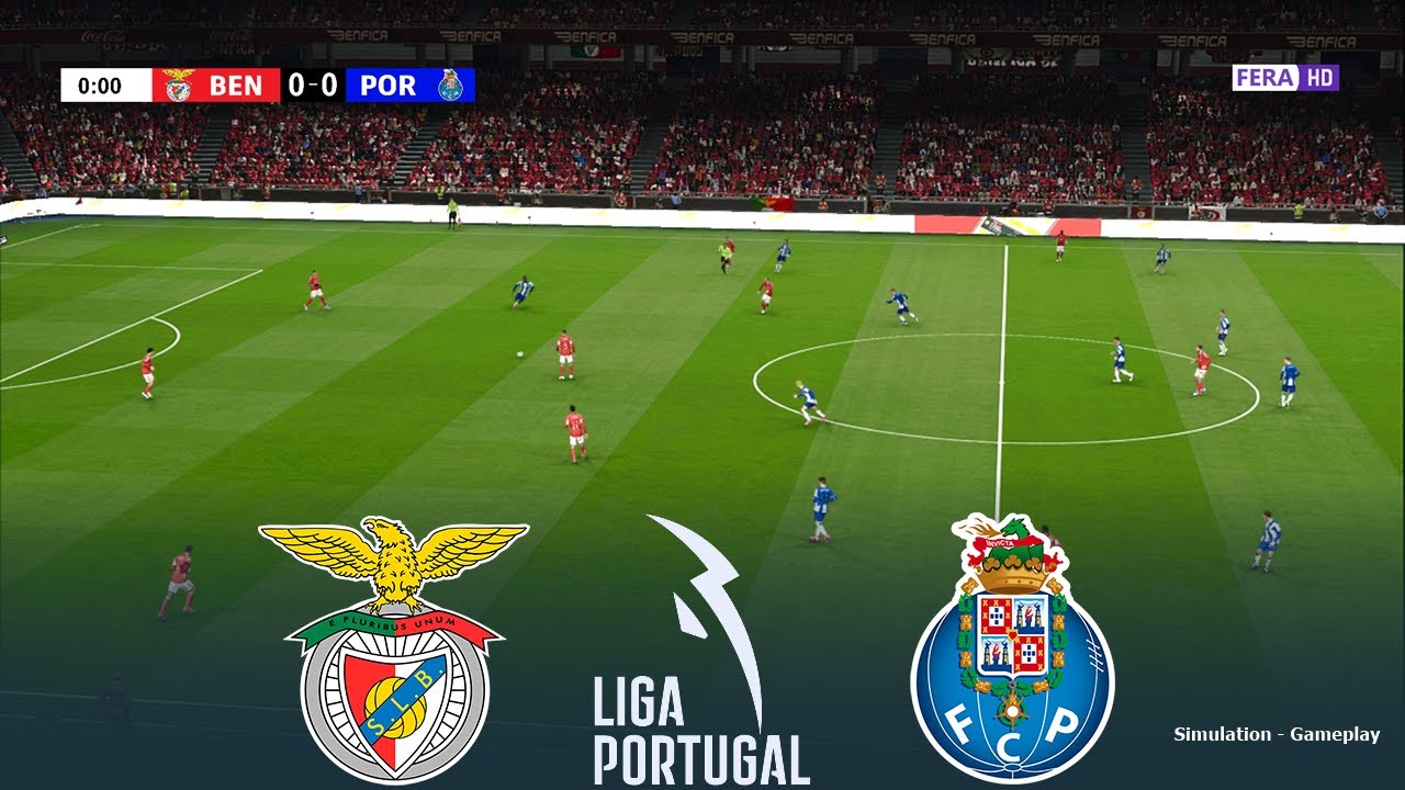 BENFICA vs PORTO Live | Liga Portugal 2026 | 08 March 2026 | Simulation PES 2021 Gameplay
