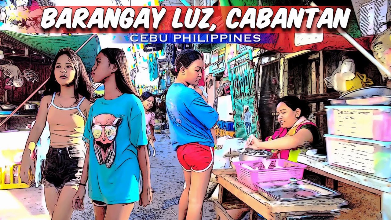 🐵 [HD #CEBU 🇵🇭 ] BARANGAY LUZ & CABANTAN STREET : Walking Tour