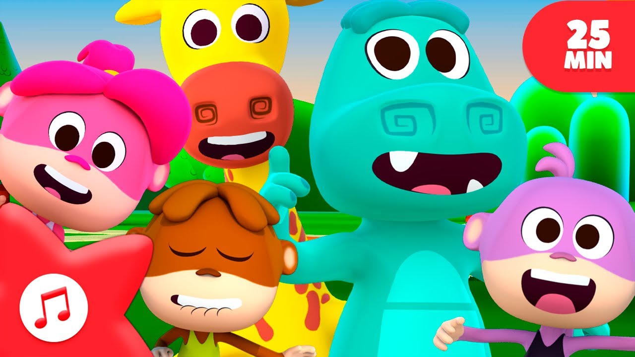 Canciones Infantiles del Zoo para Bailar en Familia 🦁 MIX 🌈 PARA NIÑOS |  Canciones del Zoo