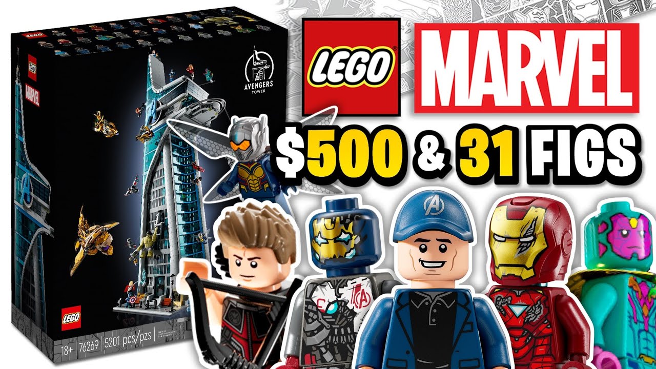 ОФИЦИАЛЬНО представлена ​​башня Мстителей LEGO Marvel за 500 долларов
