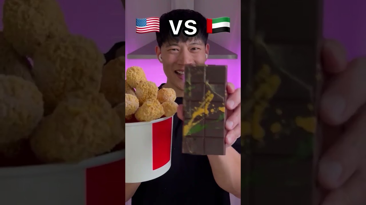 Ice Cream Chicken 🇺🇸 vs Dubai Chocolate 🇦🇪