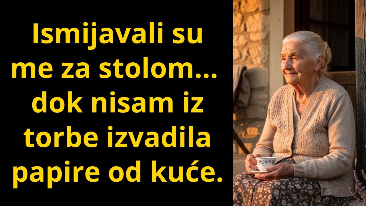 Ismijavali su me za stolom… dok nisam iz torbe izvadila papire od kuće.