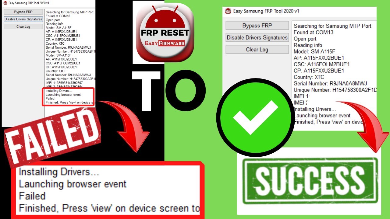 Launching browser event failed FRP TOOL|How to Disable Driver Signature