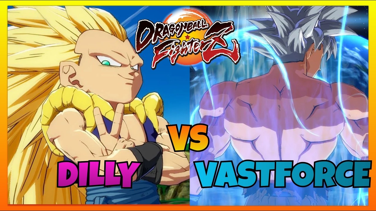 DBFZ - DILLY vs VASTFORCE gameplays (Gotenks, GT Goku, Krillin vs Jiren, Blue Vegeta, UI Goku)