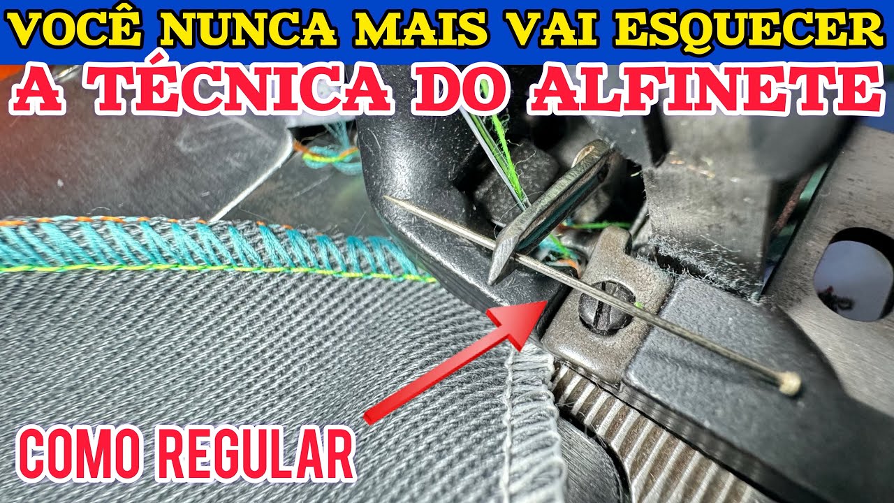 OVERLOCK FALHANDO A COSTURA PULANDO PONTO COMO REGULAR PARA NUNCA ESQUECER
