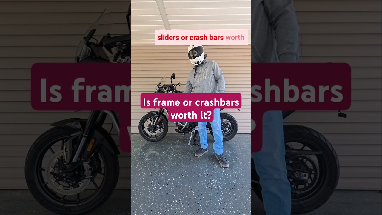 Is frame sliders or crashbars worth it? #motorcycle #triumph #bikelife #biker