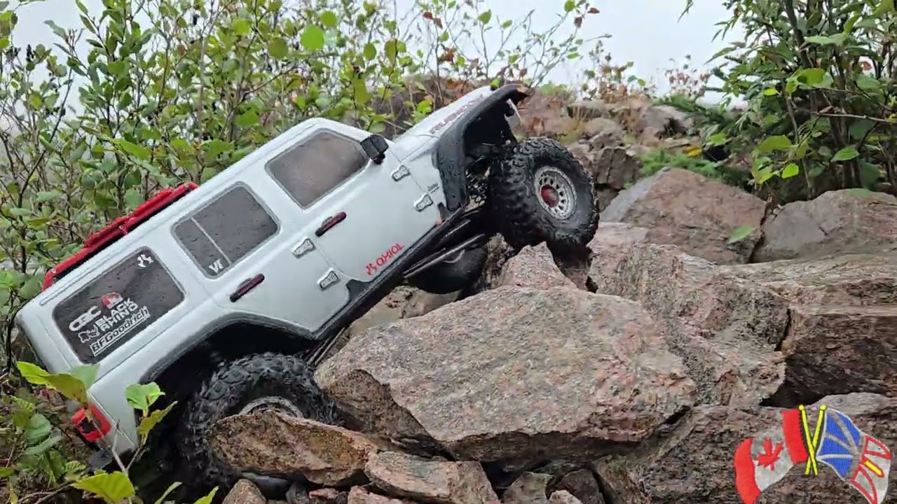 Jeep Wrangler Scx6 OVERGROWN Backroads Rock Crawl #mothernature #newfoundland #axial #scx6 #rcelf