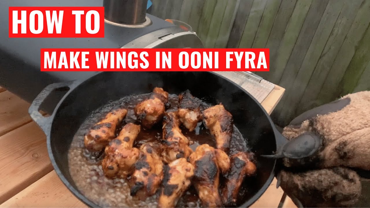 🔥Wood Fired Wings Made In Ooni Fyra 12 #ooni #oonipizzaovens #wings #wingsfood #woodfiredoven