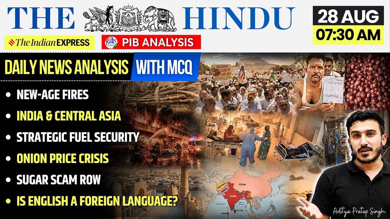 The Hindu News Analysis | 28 August 2026 | PIB Current Affairs + MCQs | UPSC Prelims & Mains