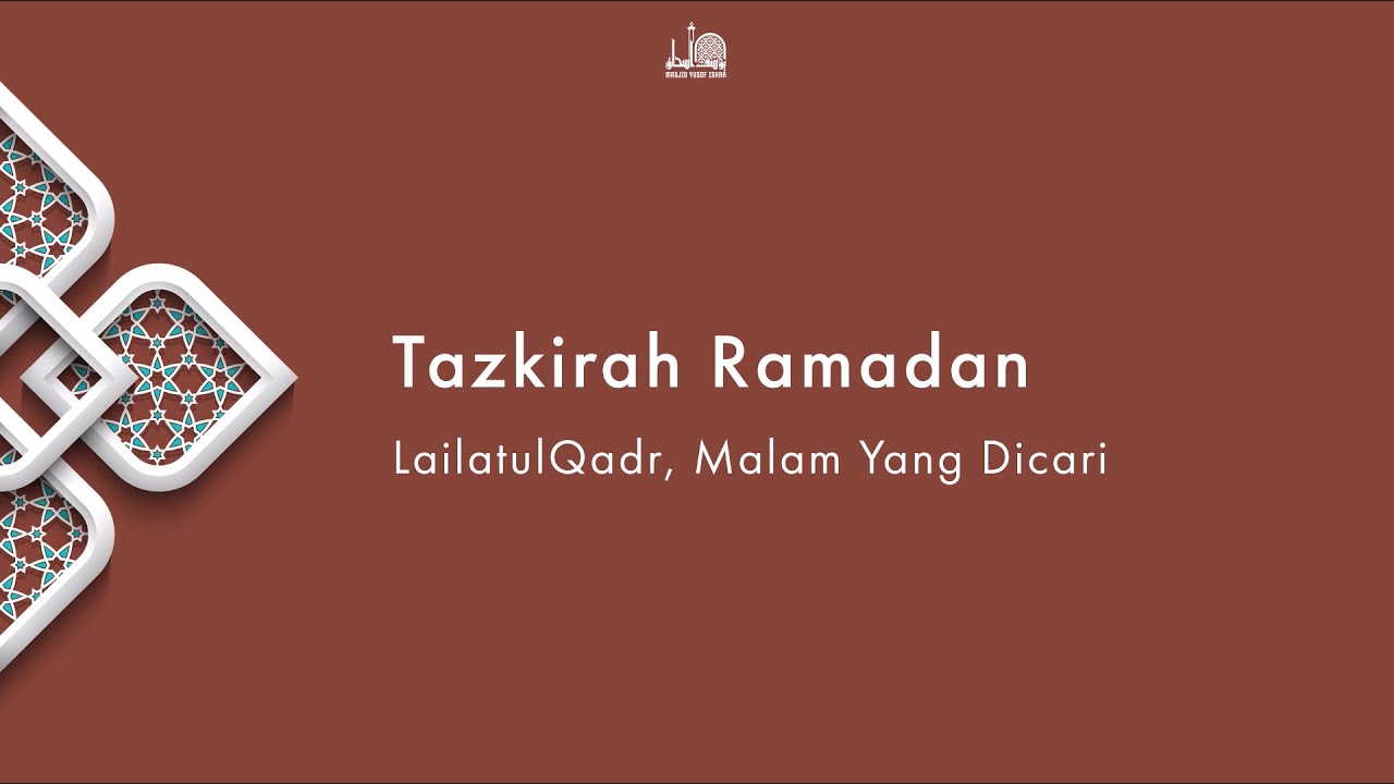 Tazkirah Ramadan Bersama Ustaz Saiful Adli
