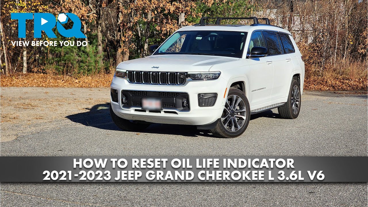 Как сбросить индикатор срока службы масла в Jeep Grand Cherokee L 3.6L V6 2021-2023 годов