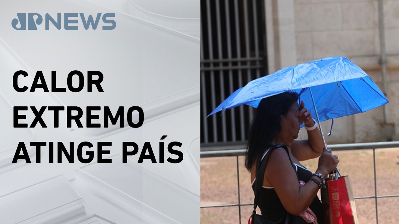 Onda de calor coloca mais de 1.200 cidades em alerta vermelho no Brasil
