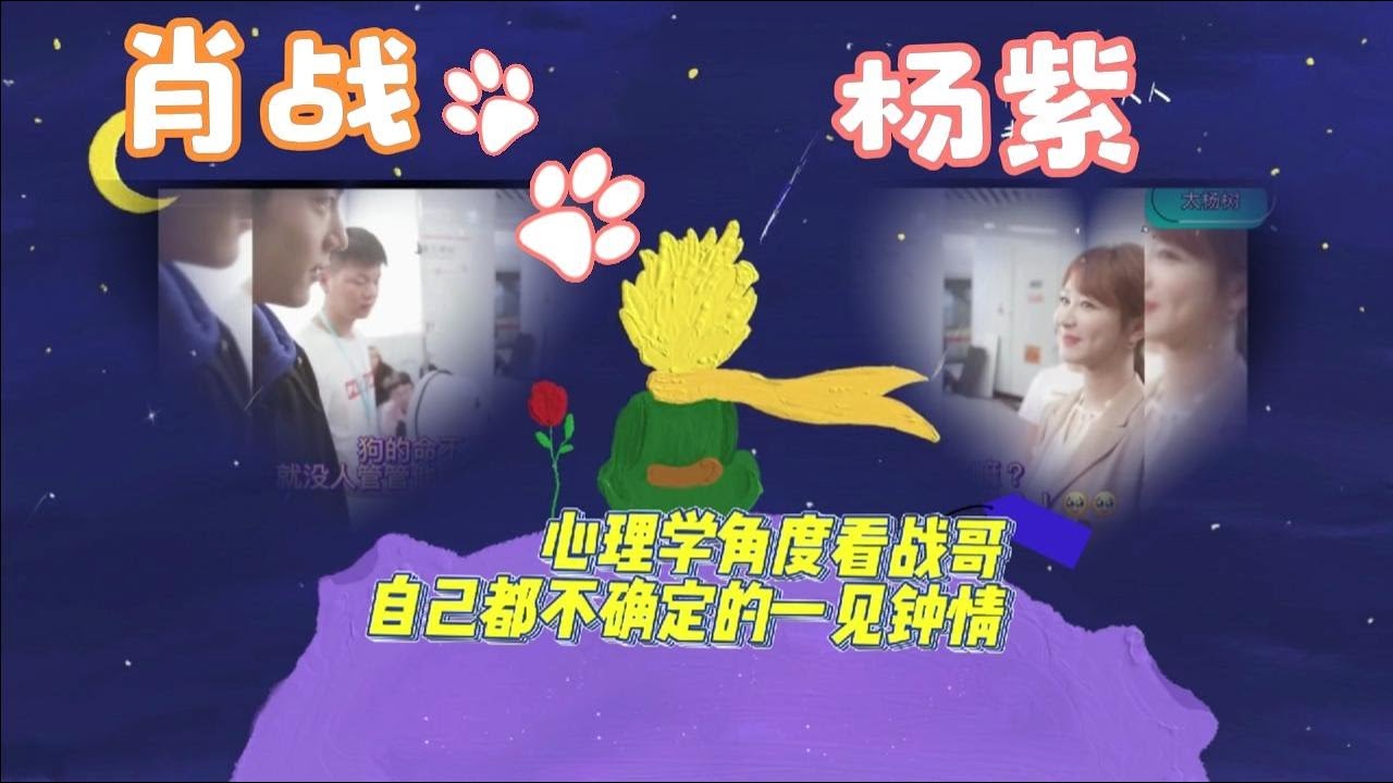 肖战对杨紫的一见钟情，心理学懂，他不自知！（一）