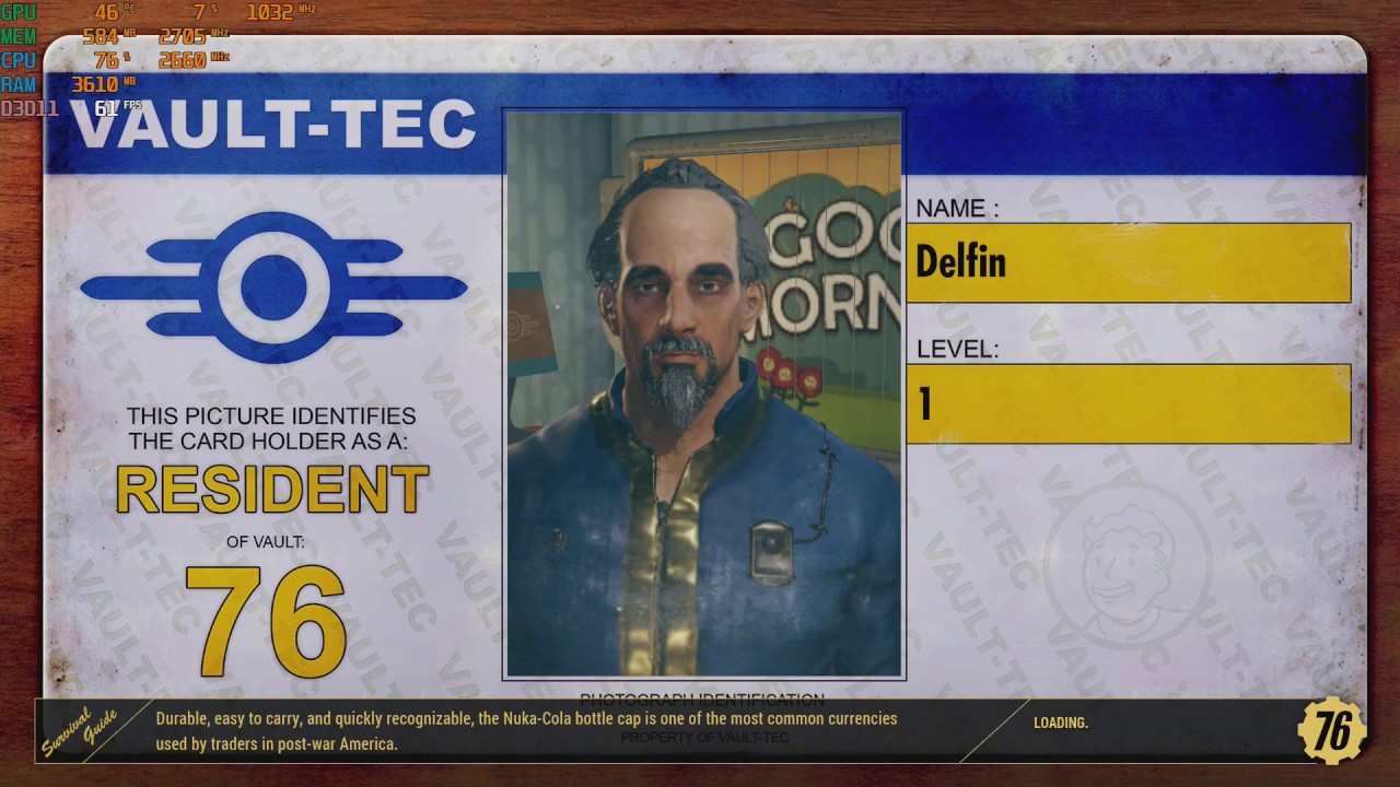 Fallout 76  PC Beta at 1080p with the CORE 2 QUAD  Q8400 & a GTX 750 TI