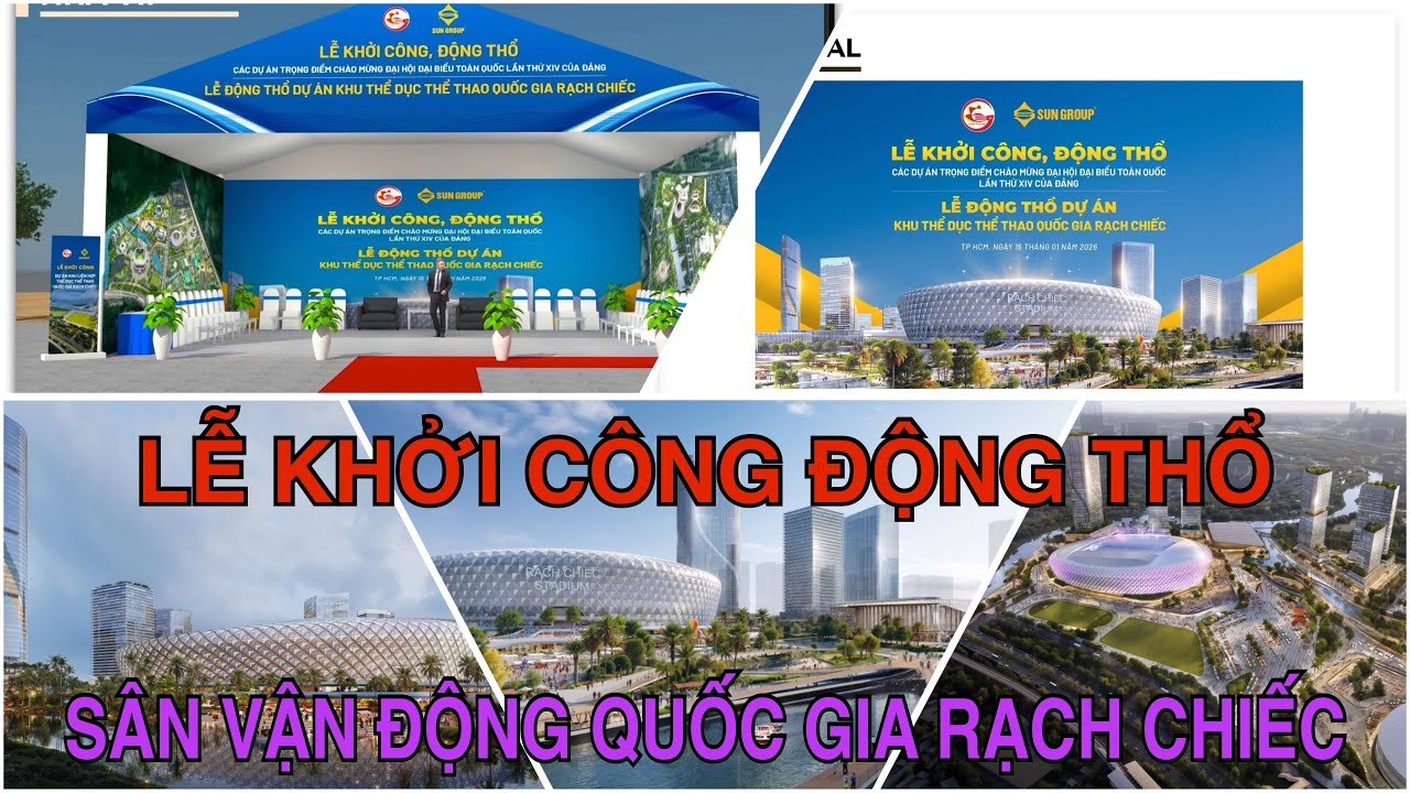 Khu Liên Hợp Thể Thao Quốc Gia Rạch Chiếc Chuẩn Bị Làm Lễ Khởi Công, Động Thổ Vào Ngày 15/1/2026