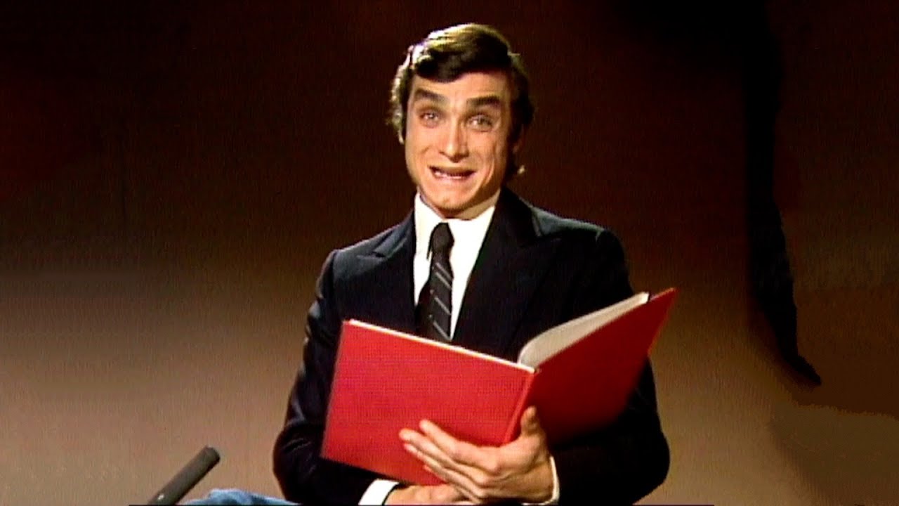 Oldřich Kaiser jako televizní hlasatel (1982)