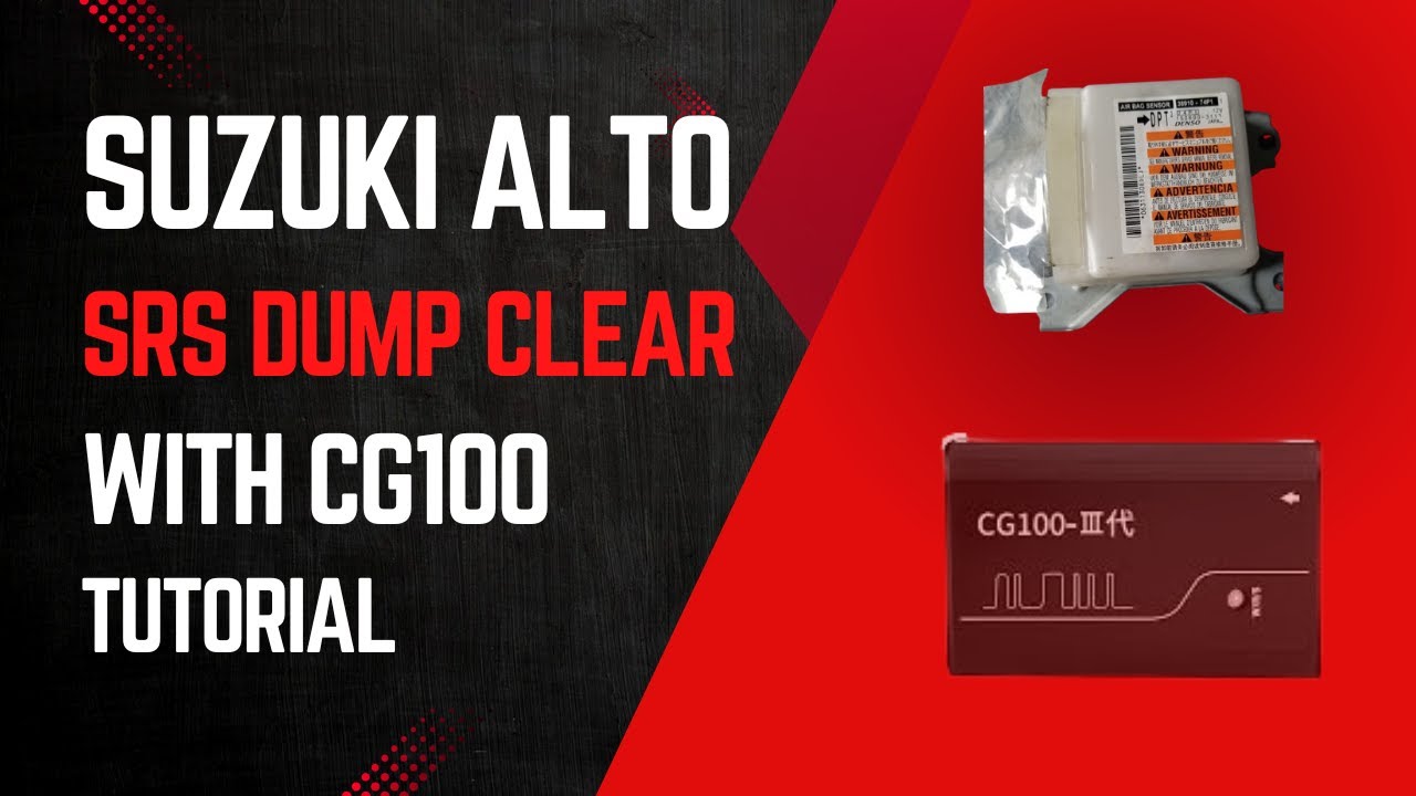 How to Remove SRS Airbag System from Suzuki Alto 660-CC Using CG100 Programming Tool
