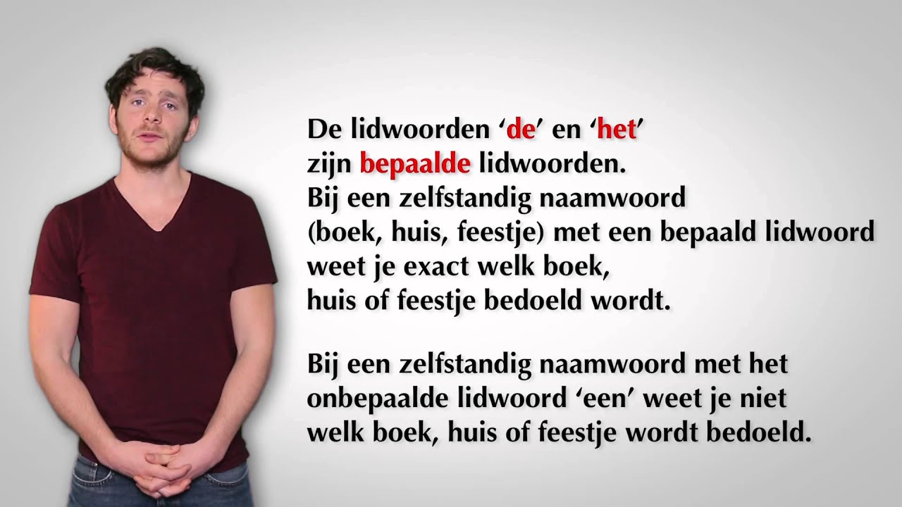 het lidwoord - TaalTransfer.eu