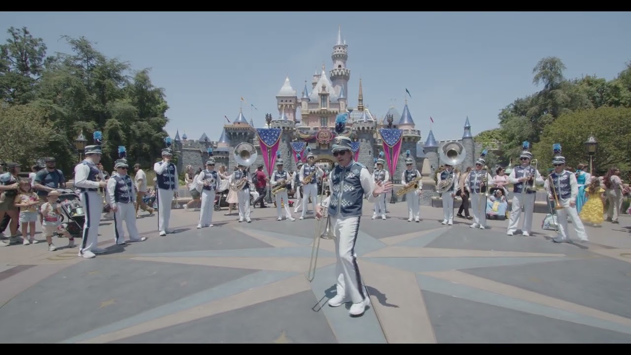 Disneyland 70th Anniversary Celebration - The Disneyland Band plays song medley, 5-16-25,  in 4K