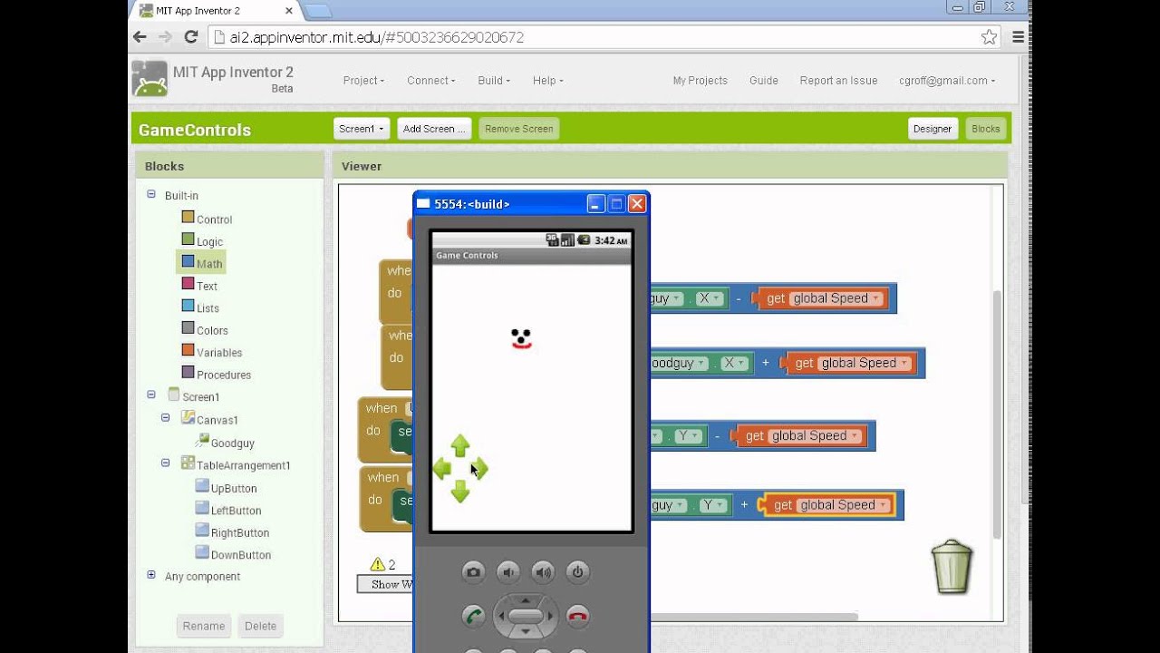 Game Controls - Part 2 (App Inventor 2)