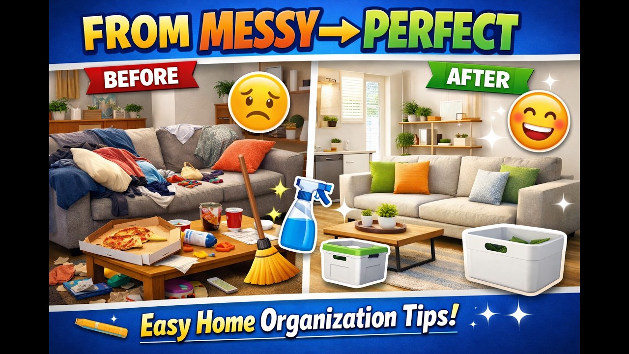 HOW TO KEEP YOUR HOME CLEAN AND ORGANIZED