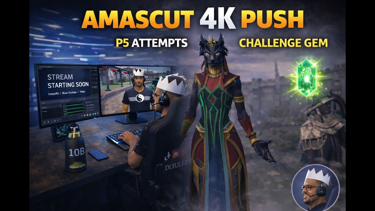 Amascut 4K Push Progression | Role Swaps, P5 Attempts & Challenge Gem Brought Out