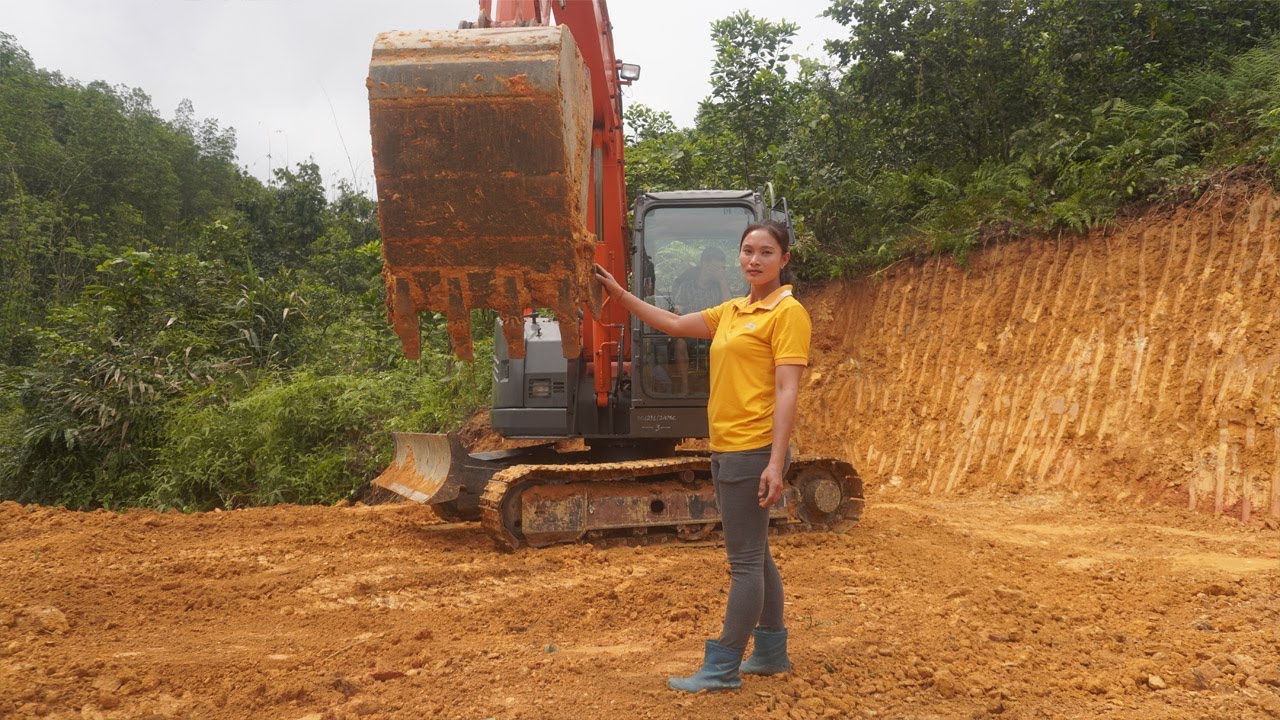 Full video: Build a new house. Build a farm in the forest - Rent an excavator to build land
