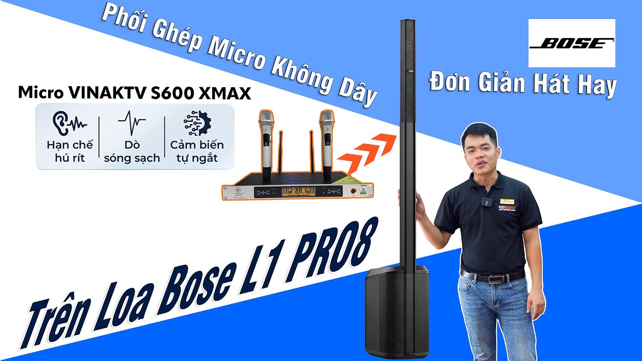 Giải Pháp Ghép Nối Đơn Giản Hát Hay Trên Loa Bose L1 Pro 8