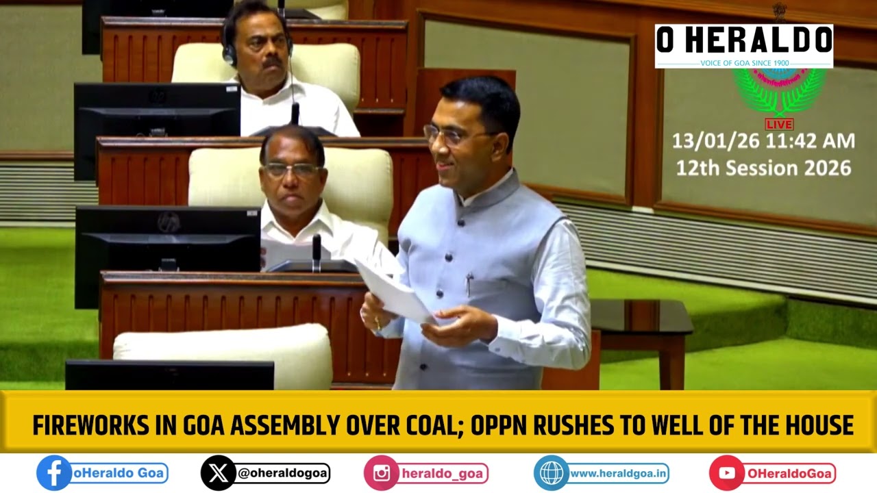 Fireworks in Goa Assembly over Coal; Oppn rushes to well of the House