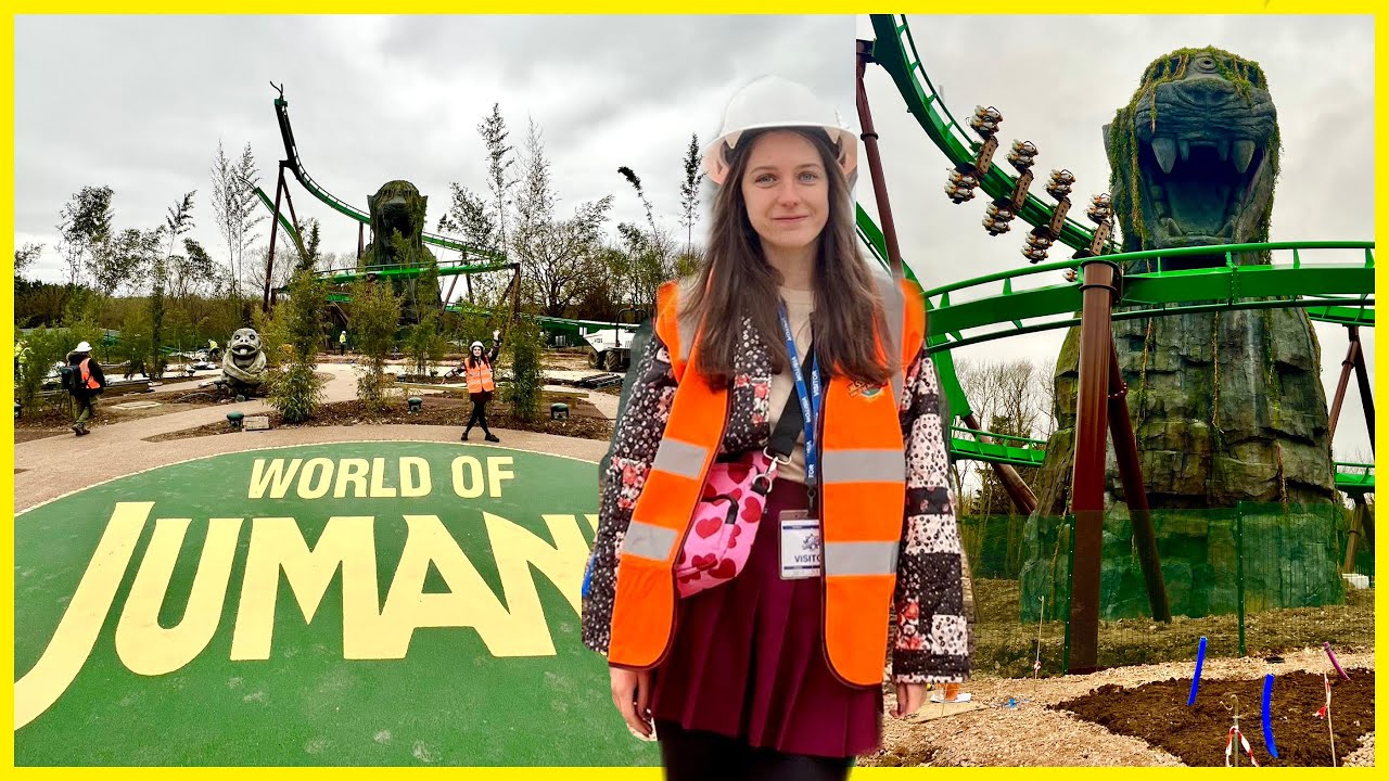 World Of Jumanji CONSTRUCTION Tour - NEW rollercoaster at Chessington World Of Adventures