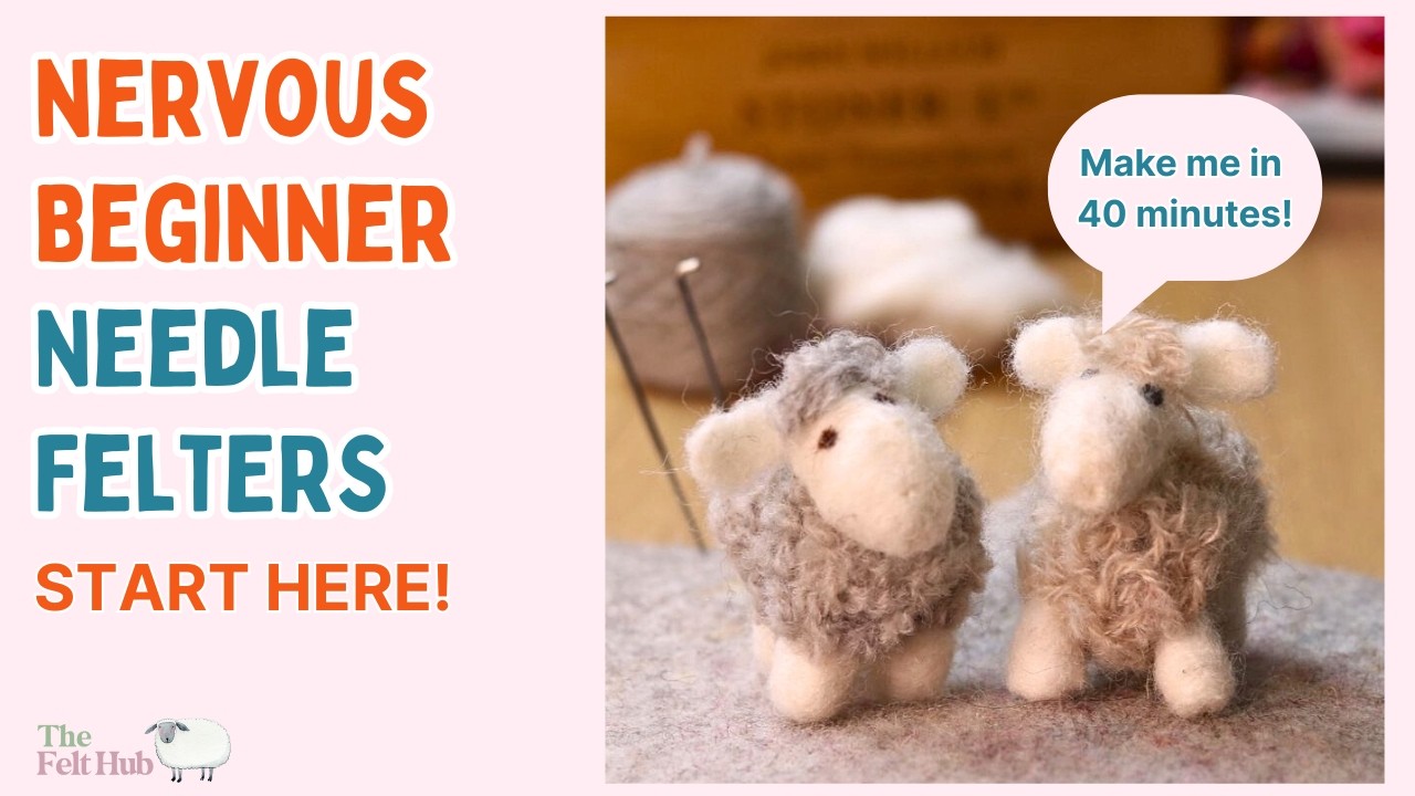 Needle Felted Sheep for Beginners (Simple 40-Minute Tutorial)