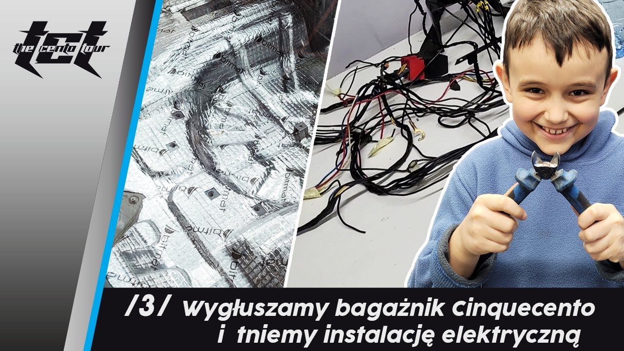 /3/ Wygłuszamy bagażnik Cinquecento i porządkujemy instalację // The Cento Tour //2021-Przygotowania