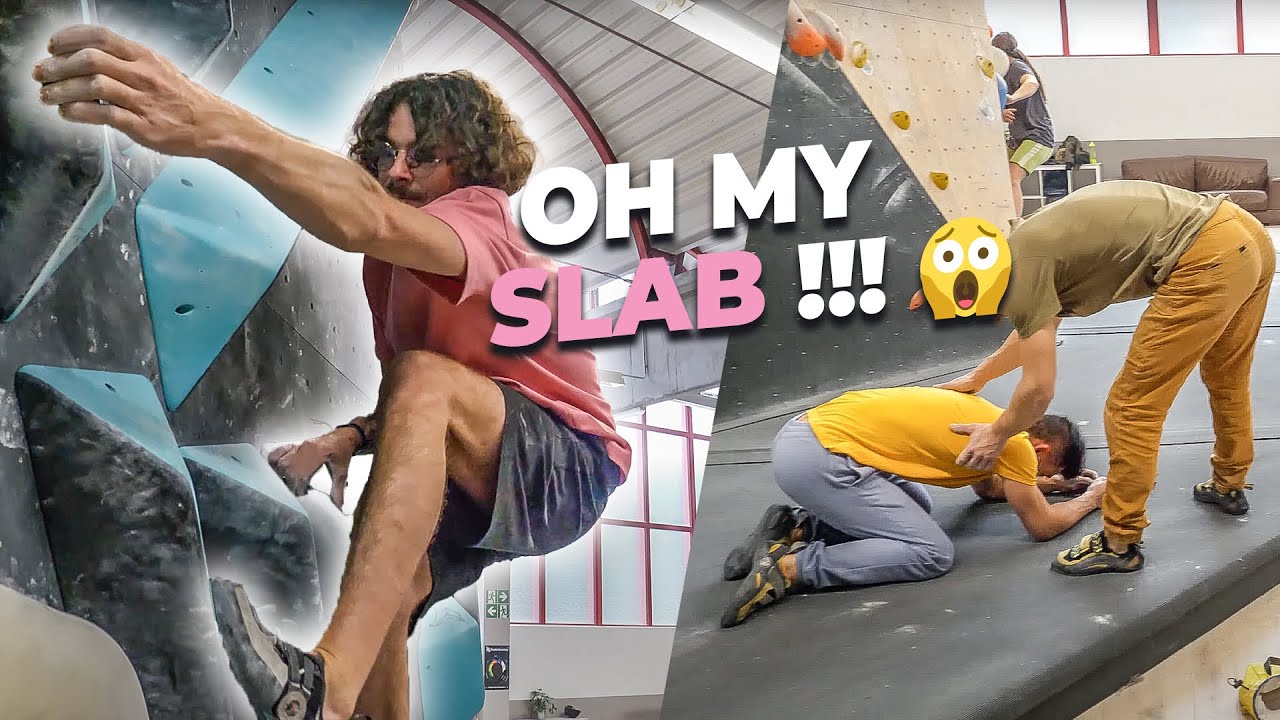 Une dalle bien vénère dans une salle d'escalade Allemande !! 🥲