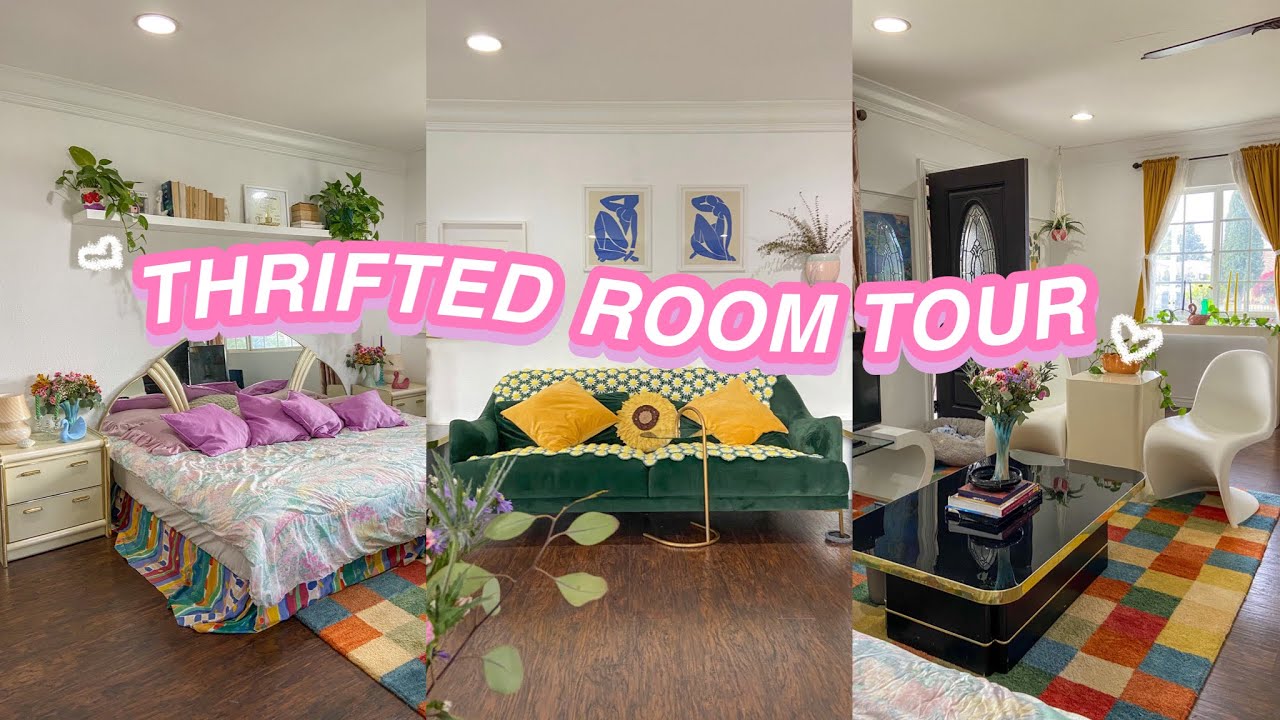 ROOM TOUR 2021 but it's all thrifted...*pinterest, tiktok, aesthetic inspired*