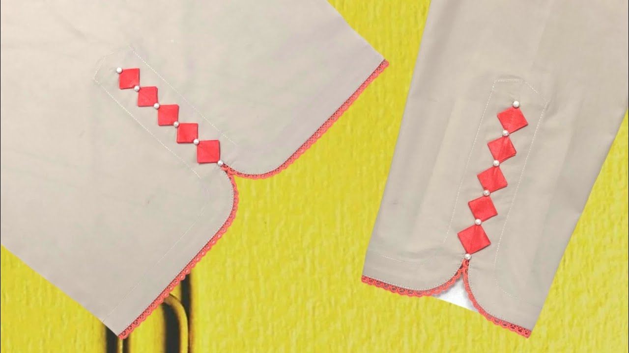 Trouser design || easy and stylish Poncha design || #nabiladressingdesigner