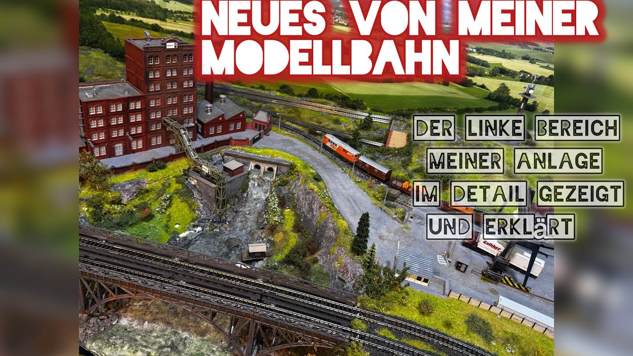 Meine Modellbahnanlage, der linke Flügel mal im Detail gezeigt (Gleisverlauf inklusive) 